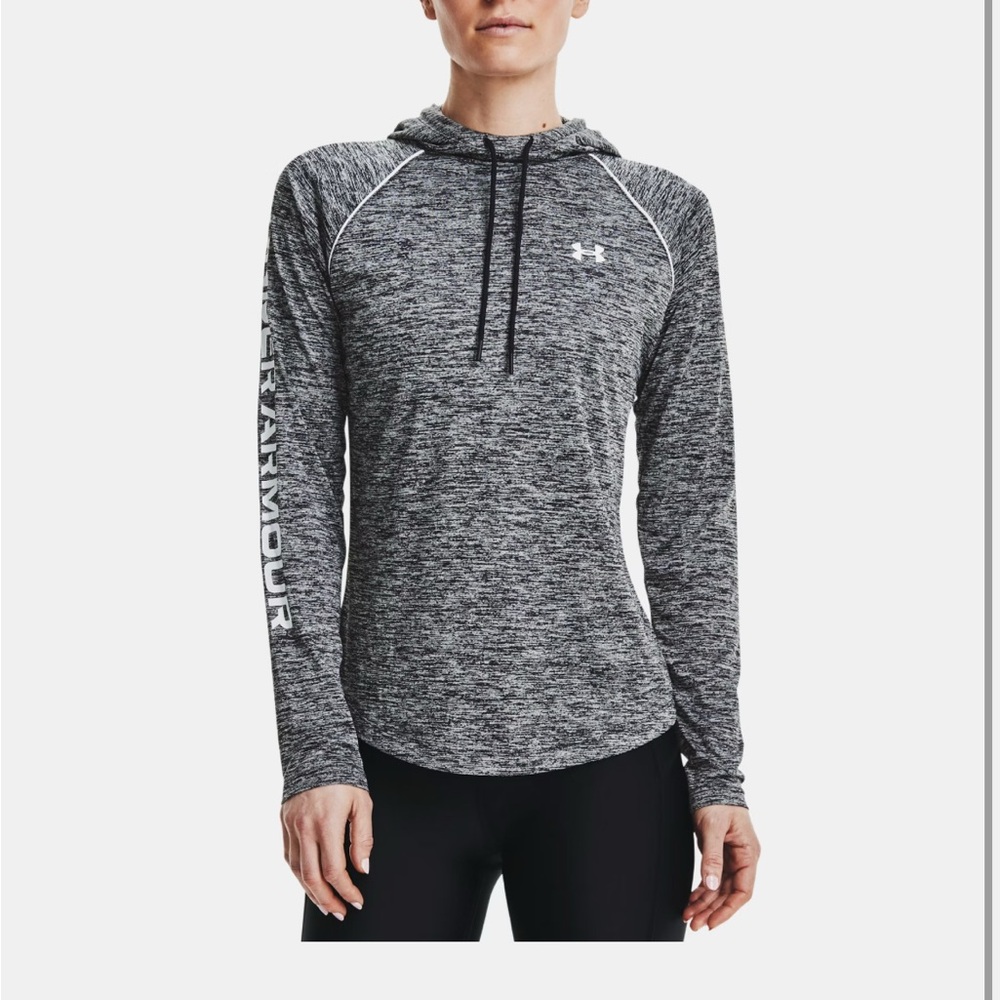 Under Armour Gray Fitted Long Sleeve Hoodie